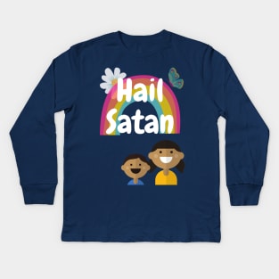 Hail Satan Cute Kids Kids Long Sleeve T-Shirt